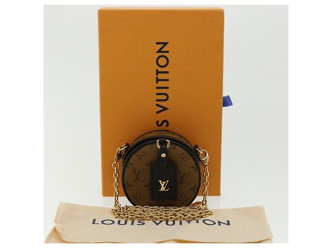 LOUIS VUITTON Borsa a spalla Chapeau con monogramma Reverse Boite Marrone M68577 LV knn091 - vista 12