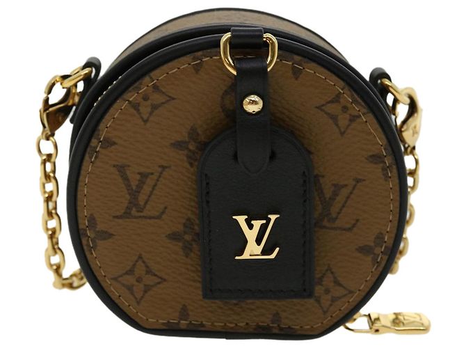 LOUIS VUITTON Borsa a spalla Chapeau con monogramma Reverse Boite Marrone M68577 LV knn091 - vista 13