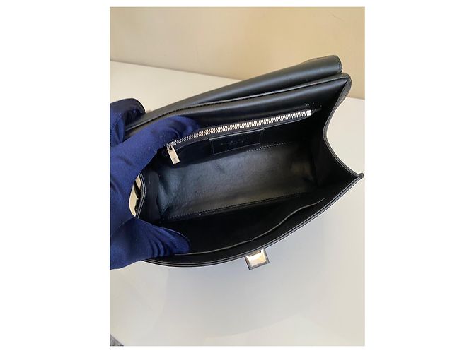 Balenciaga Le Dix Cartable Borsa a mano in pelle nera Nero - vista 10