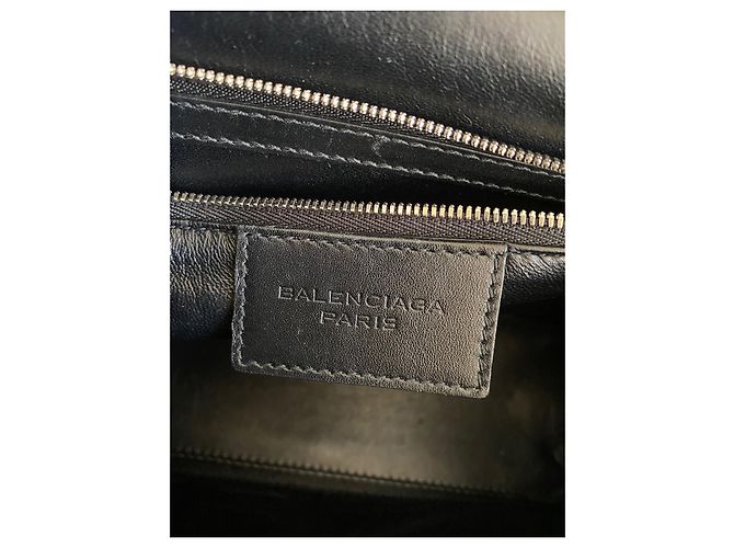 Balenciaga Le Dix Cartable Borsa a mano in pelle nera Nero - vista 14