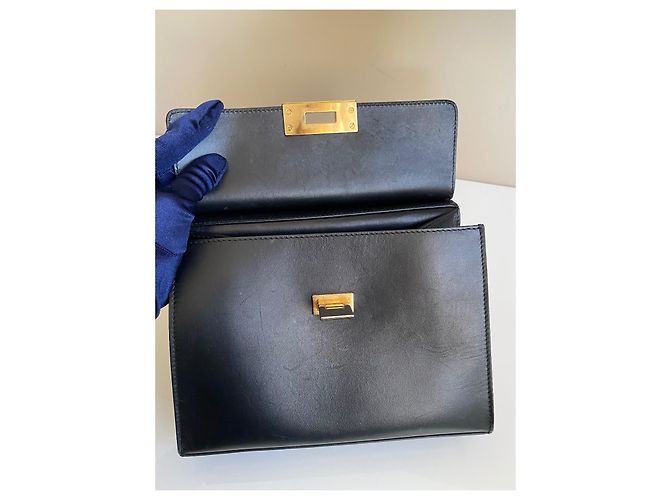 Balenciaga Le Dix Cartable Borsa a mano in pelle nera Nero - vista 7