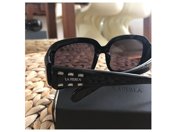 Gafas de sol La Perla negras de plástico Negro - vista 5