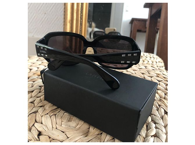 Gafas de sol La Perla negras de plástico Negro - vista 6