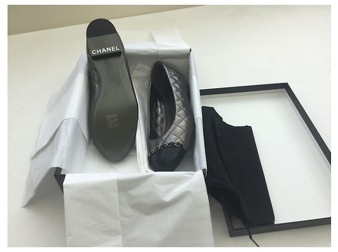 Cambon Chanel Ballerine Grigio - vista 2