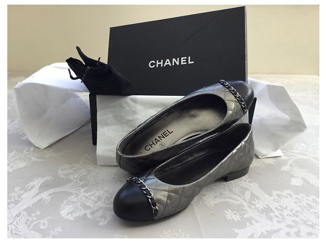 Cambon Chanel Ballerine Grigio - vista 5