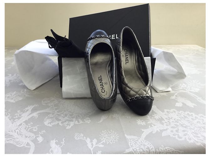 Cambon Chanel Ballerine Grigio - vista 7