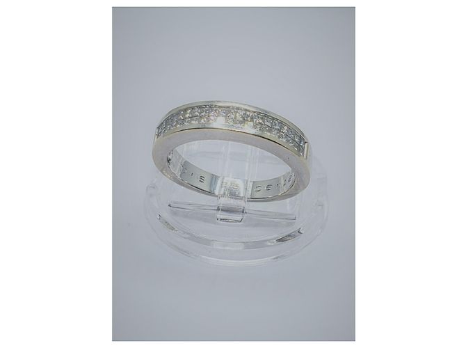 inconnue HSI Diamond Half Alliance-Ring 1 Karat Weißgold 750  TDD53 Silber - Ansicht 13