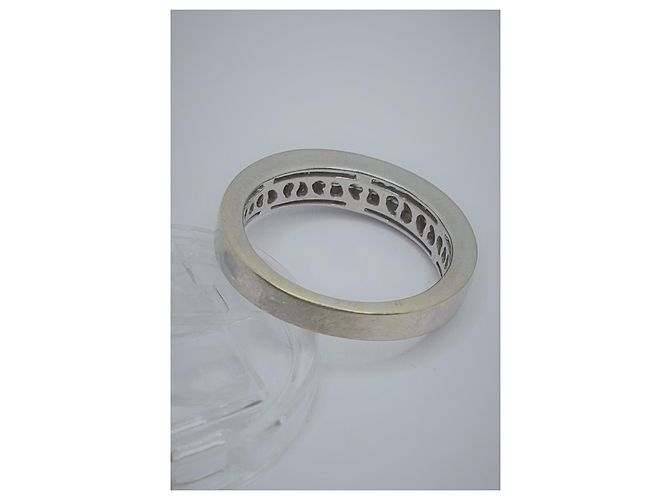 inconnue HSI Diamond Half Alliance-Ring 1 Karat Weißgold 750  TDD53 Silber - Ansicht 9