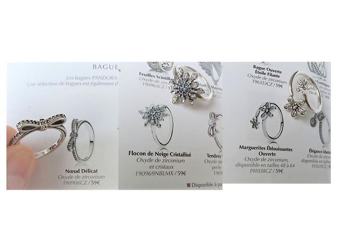 Trío de nuevos anillos PANDORA de EE. UU. 6 / FR 52 - vista 3
