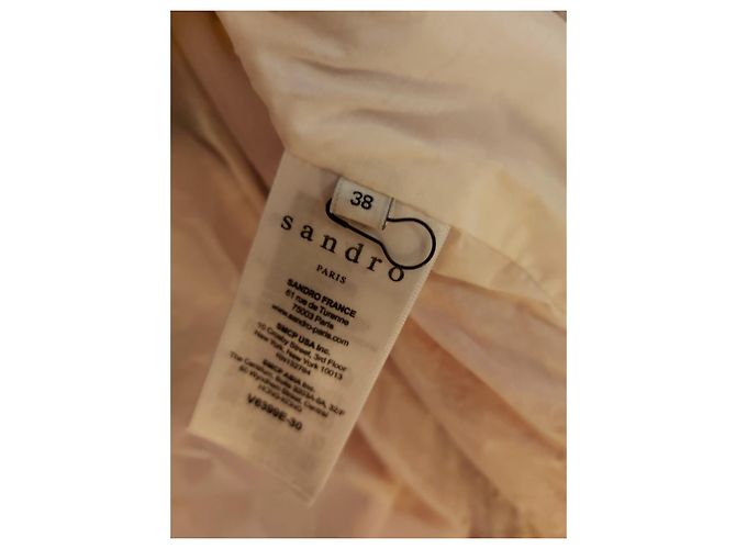 Jersey Sandro de punto grueso beige de algodón - vista 5