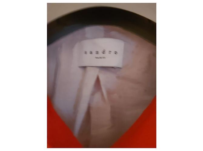 Sandro Red Wool Jacket Size 38 - view 3