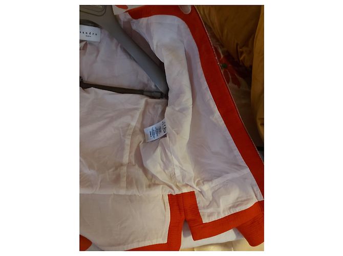 Sandro Red Wool Jacket Size 38 - view 4