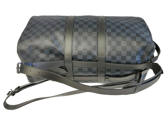 Louis Vuitton Keepall A Dos Damier Cobalt Marron - vue 5