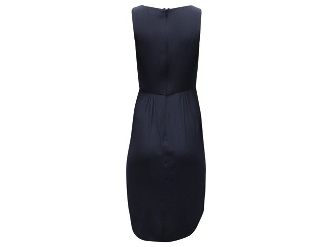 Ulla Johnson Ärmelloses Midikleid mit Cut-Out aus marineblauem Polyester - Ansicht 3