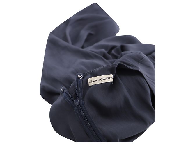 Ulla Johnson Ärmelloses Midikleid mit Cut-Out aus marineblauem Polyester - Ansicht 4