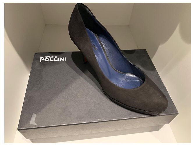 Décolleté Studio Pollini in pelle nera 39 Nero - vista 2