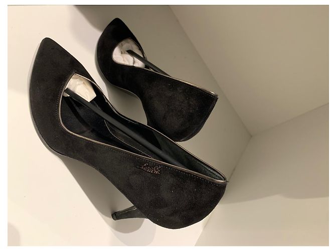 Loriblu schwarze Leder-High Heels Größe 39 - Ansicht 2