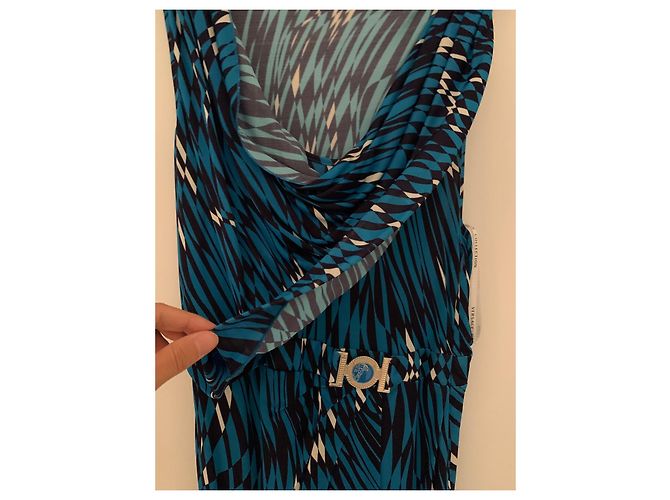 Versace Kleid aus blauer Viskose - Ansicht 2