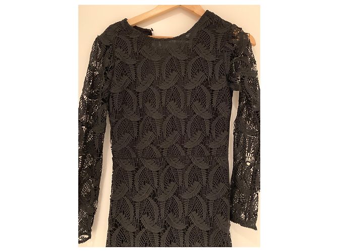 Vestido Maje de algodón negro Talla 40 - vista 2