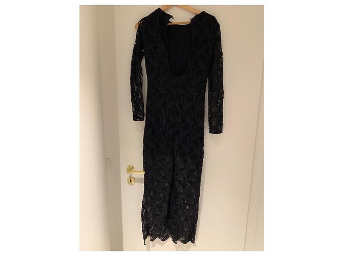 Vestido Maje de algodón negro Talla 40 - vista 3