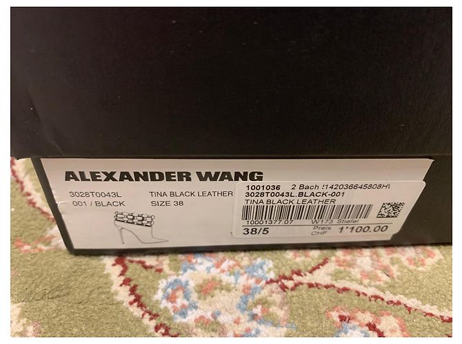 Stivaletti Alexander Wang in pelle nera 38.5 Nero - vista 3