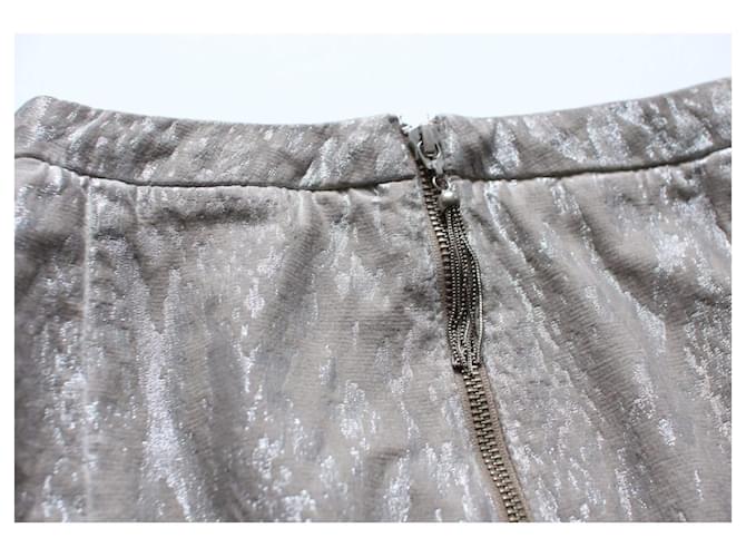 Guess Minifalda con estampado de serpiente Plata Beige Gris - vista 2