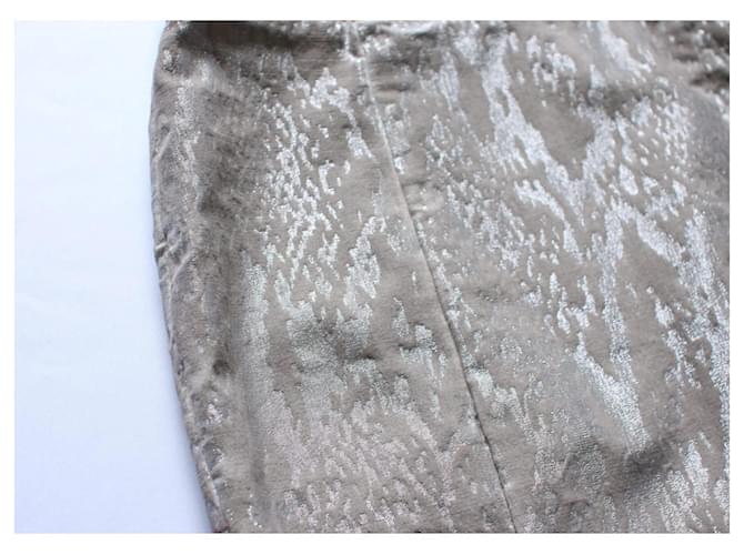 Guess Minifalda con estampado de serpiente Plata Beige Gris - vista 4