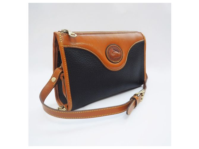Dooney & Bourke Borsa a tracolla Donney & Bourke in pelle nera e marrone Nero - vista 3