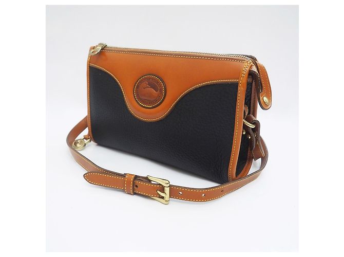 Dooney & Bourke Borsa a tracolla Donney & Bourke in pelle nera e marrone Nero - vista 4