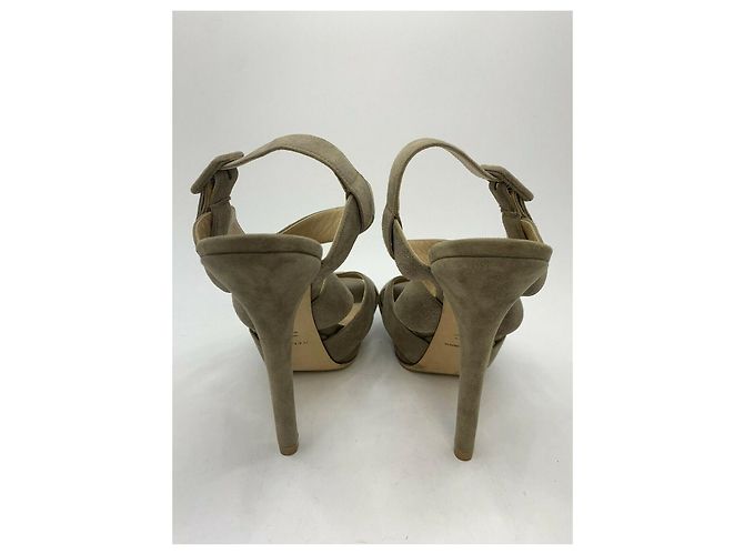 Dolce & Gabbana Sandali "Vita" in tortora Taupe - vista 4