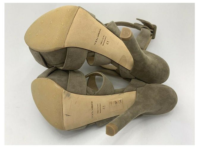 Dolce & Gabbana Sandali "Vita" in tortora Taupe - vista 8