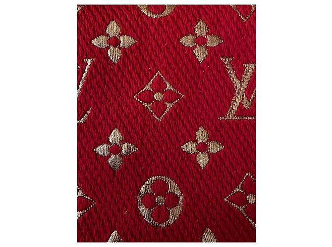 Sciarpa Louis Vuitton Logomania in lana rossa Rosso - vista 5