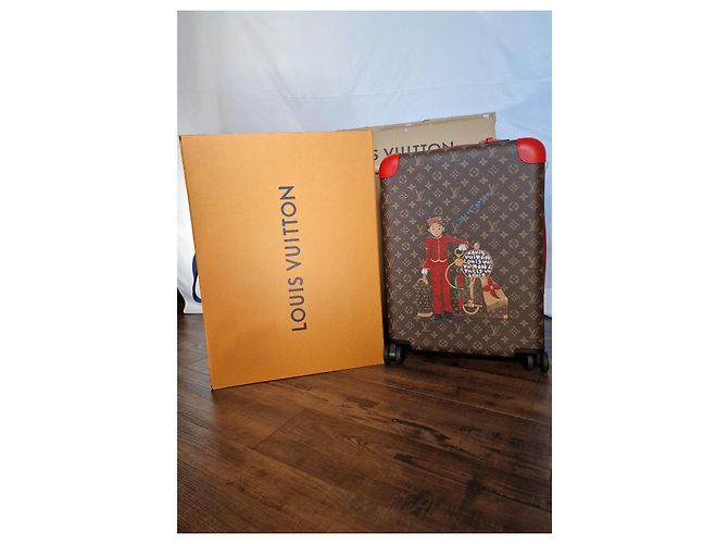 Louis Vuitton Horizont 55 EINZIGARTIG IN DER WELT Braun Rot - Ansicht 12