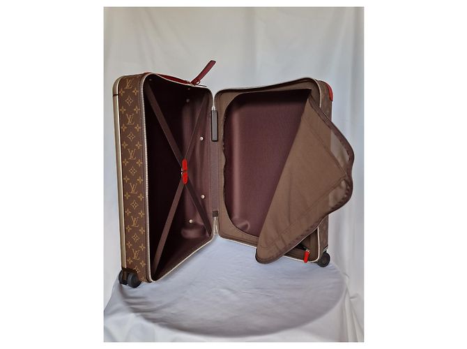 Louis Vuitton Horizont 55 EINZIGARTIG IN DER WELT Braun Rot - Ansicht 13
