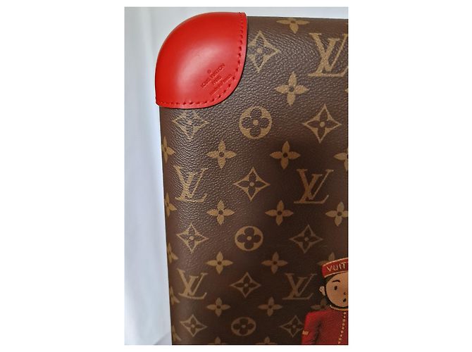 Louis Vuitton Horizont 55 EINZIGARTIG IN DER WELT Braun Rot - Ansicht 15