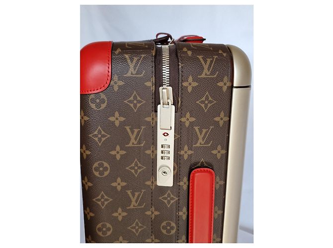 Louis Vuitton Horizont 55 EINZIGARTIG IN DER WELT Braun Rot - Ansicht 16