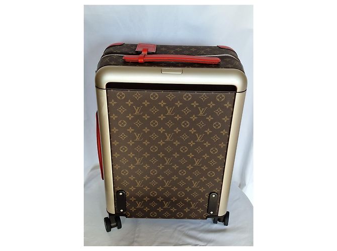 Louis Vuitton Horizont 55 EINZIGARTIG IN DER WELT Braun Rot - Ansicht 17