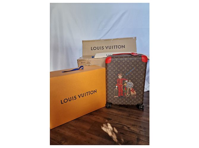 Louis Vuitton Horizont 55 EINZIGARTIG IN DER WELT Braun Rot - Ansicht 8