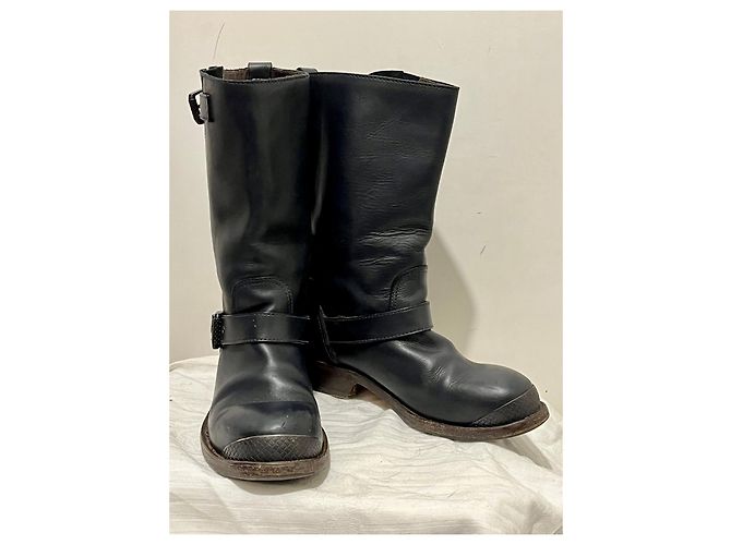 Bottega Veneta Botas de Moto com fivela forrada e forradas Azul marinho Azul escuro - vista 2