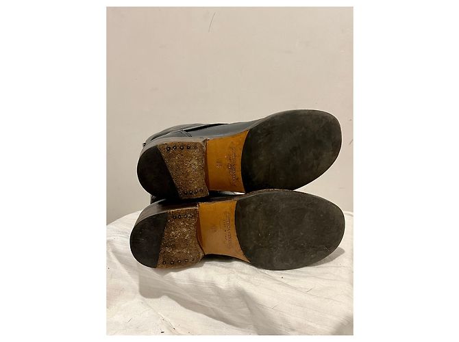 Bottega Veneta Botas de Moto com fivela forrada e forradas Azul marinho Azul escuro - vista 6