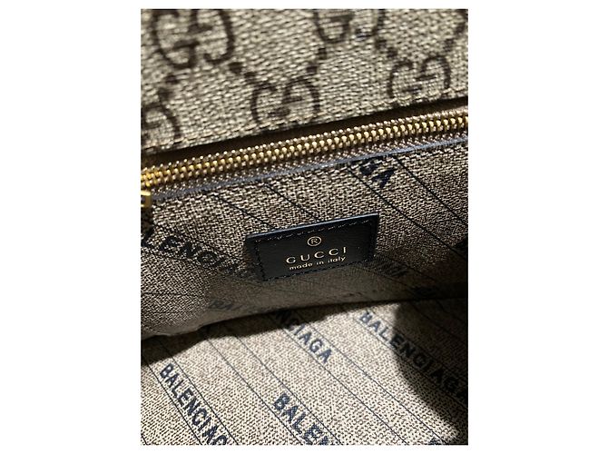 Gucci x Balenciaga Hourglass The Hacker Project misura piccola Beige - vista 12