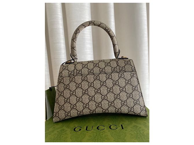 Gucci x Balenciaga Hourglass The Hacker Project misura piccola Beige - vista 2