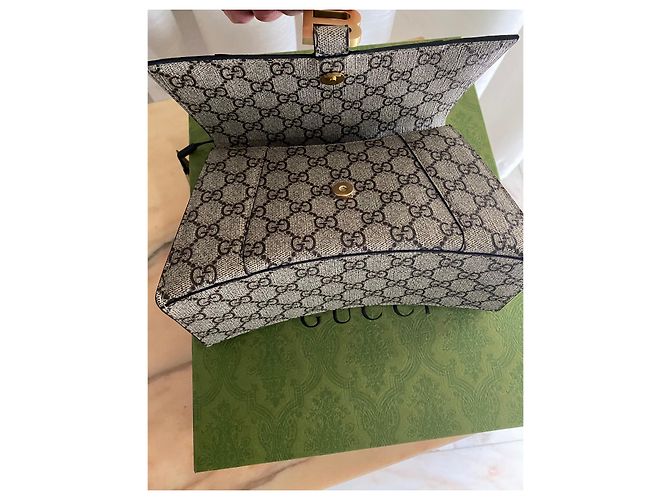 Gucci x Balenciaga Hourglass The Hacker Project misura piccola Beige - vista 7