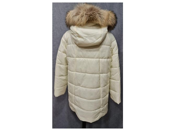 Weekend Max Mara Puffy Jacket Eggshell Fur - view 3