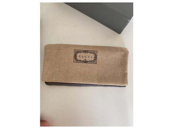 Gucci x Balenciaga Tarjetero con correa GG Supreme Monogram Logo Beige Ebony - vista 5