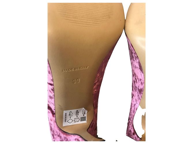 Autre Marque décolleté in velluto 8 di Yoox Rosa - vista 4