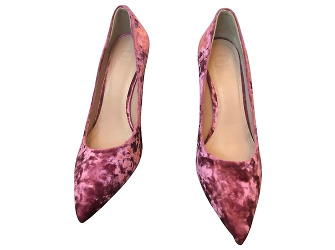 Autre Marque décolleté in velluto 8 di Yoox Rosa - vista 5