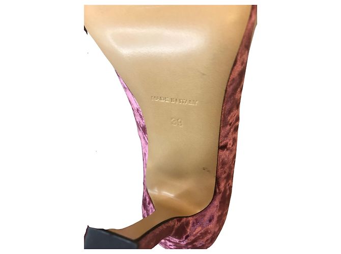 Autre Marque décolleté in velluto 8 di Yoox Rosa - vista 6