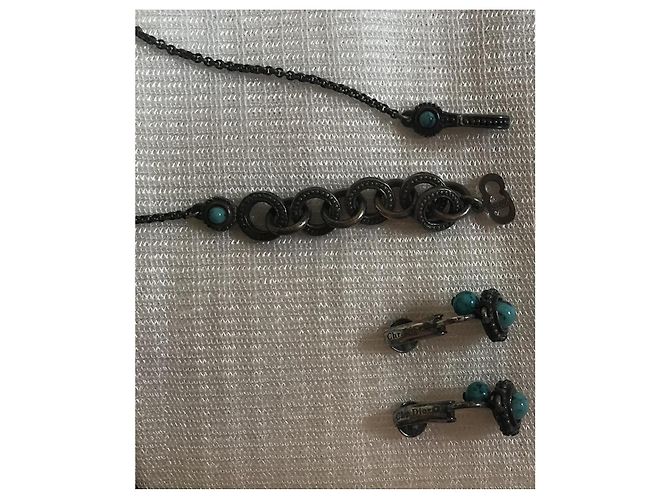 Christian Dior Clip Boucles D'oreilles Collier Ensemble - vue 7