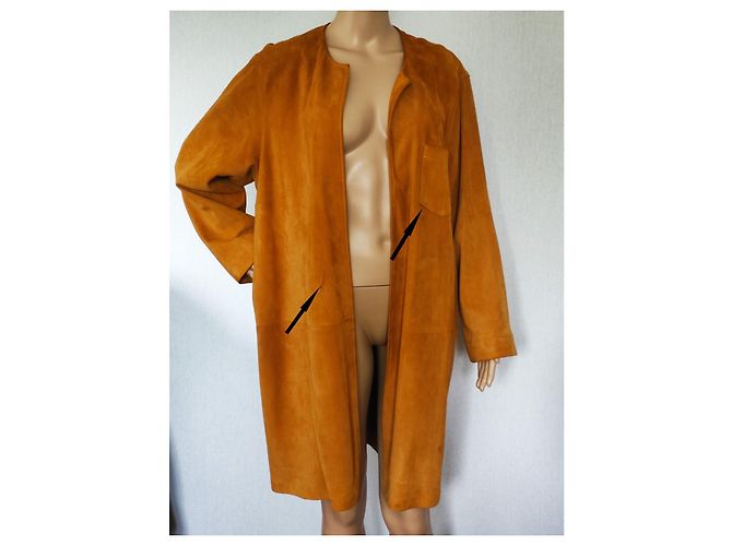 Autre Marque Caramel Deerskin Coat - view 7